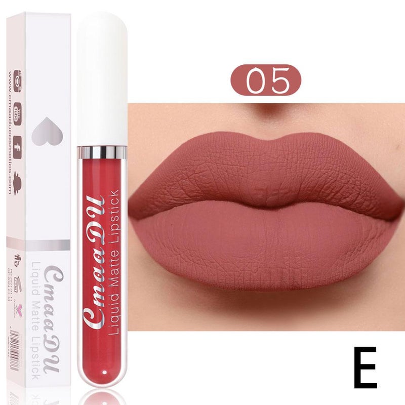 CmaaDu 18-shade matte waterproof long-lasting lipstick, long-lasting moisturizing lip gloss